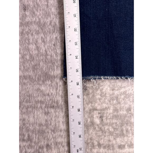 Zara Jeans 4 Womens Marine Straight Patch Pocket Dark Wash Denim - Picture 5 of 6